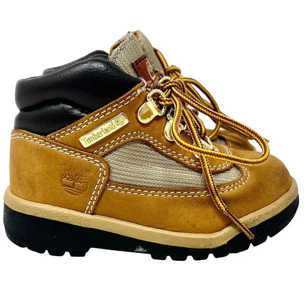 Timberland Toddler Boys Girls Size‎ 7 Field Boot Wheat Nubuck Waterproof 15845